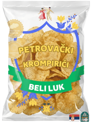 petrovački krompirići ukus beli luk čips